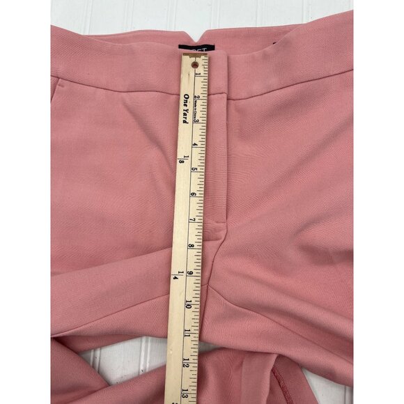 LOFT Women's Marisa Pink Ankle Pants Size 6 Dress Pants cuffed Straight Career - Picture 5 of 8
